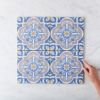 Cowra Blue Encaustic Look Tile