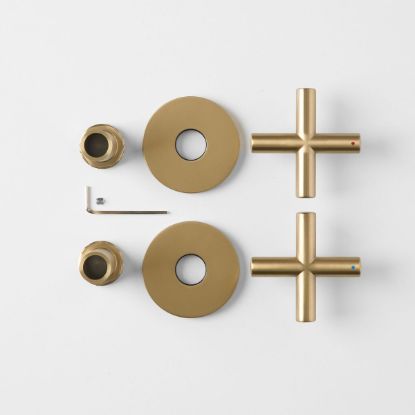 Cross Taps Trim Kit Brushed Brass