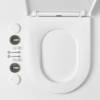 Curved/Angled In Wall Toilet Seat