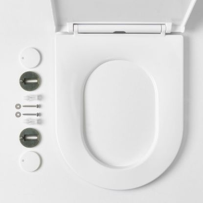 Curved/Angled In Wall Toilet Seat