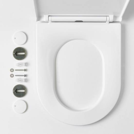 Curved/Angled In Wall Toilet Seat