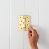 Door Butt Hinge Single Brushed Brass