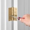 Door Butt Hinge Single Brushed Brass