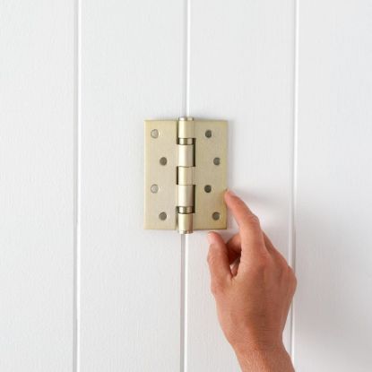 Door Butt Hinge Single Warm Brushed Nickel