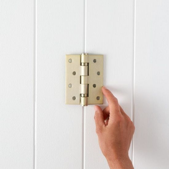 Door Butt Hinge Single Warm Brushed Nickel