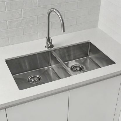 Double Bowl Sink 855x450mm Stainless Steel