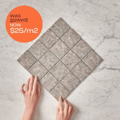 Dunmore Charcoal Stone Look Square Tile