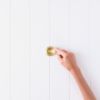 Flush Pull Round Brushed Brass