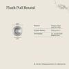 Flush Pull Round Brushed Brass