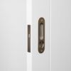 Flush Pull with Lock Antique Brass