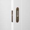 Flush Pull with Lock Antique Brass