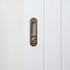 Flush Pull with Lock Antique Brass
