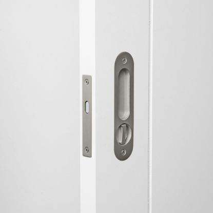 Flush Pull with Lock Stainless Steel
