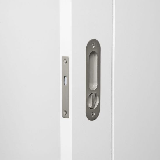 Flush Pull with Lock Stainless Steel