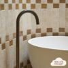 Freestanding Bath Spout Antique Brass