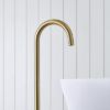 Freestanding Bath Spout Brushed Brass