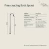 Freestanding Bath Spout Gunmetal
