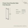 Front Door Double Side Pull Antique Brass