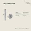 Front Door Lock Brushed Brass