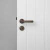 Front Door Lock Set Antique Brass