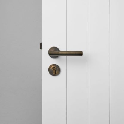 Front Door Lock Set Antique Brass
