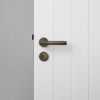 Front Door Lock Set Antique Brass
