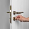 Front Door Lock Set Antique Brass