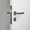 Front Door Lock Set Antique Brass