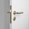 Front Door Lock Set Warm Brushed Nickel
