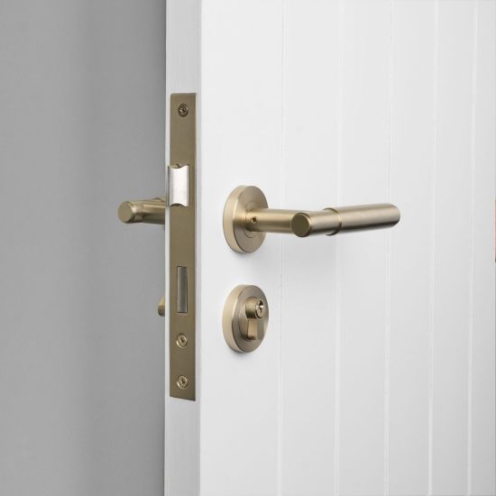 Front Door Lock Set Warm Brushed Nickel