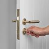 Front Door Lock Set Warm Brushed Nickel