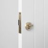 Front Door Lock Warm Brushed Nickel