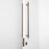 Front Door Double Side Pull Handle with Lock Set Antique Brass