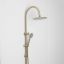 Gooseneck Combination Shower + Round Sprayer Warm Brushed Nickel