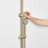 Gooseneck Combination Shower + Round Sprayer Warm Brushed Nickel