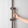 Gooseneck Combination Shower + Straight Sprayer Antique Brass