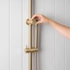 Gooseneck Combination Shower + Straight Sprayer Brushed Brass
