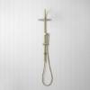 Gooseneck Combination Shower + Straight Sprayer Warm Brushed Nickel