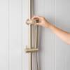 Gooseneck Combination Shower + Straight Sprayer Warm Brushed Nickel