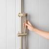 Gooseneck Combination Shower + Straight Sprayer Warm Brushed Nickel