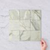 Castle Cove Square Green Marble Look Matte Tile