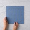 Haddon Blue Matte Medium Square Tile