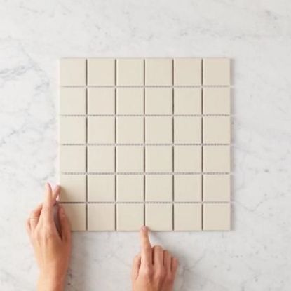Haddon Bone Matte Medium Square Tile