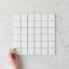 Haddon White Gloss Medium Square Tile