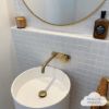 Haddon White Gloss Medium Square Tile