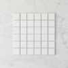 Haddon White Matte Medium Square Tile