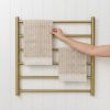 Heated Towel Ladder Brushed Brass