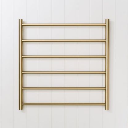 Heated Towel Ladder Warm Brushed Nickel