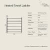 Heated Towel Ladder Warm Brushed Nickel