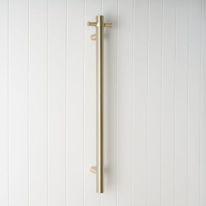 Heated Towel Rail Warm Brushed Nickel